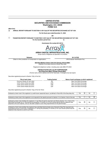 Thumbnail Array Digital Infrastructure 10-K Annual Report 2025