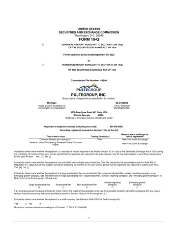 Thumbnail PulteGroup 10-Q Quarterly Report FY2023 