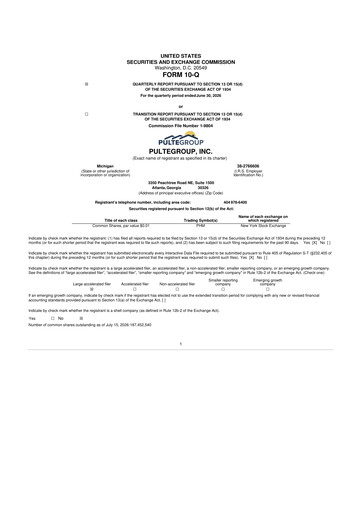 Thumbnail PulteGroup 10-Q Quarterly Report FY2026 