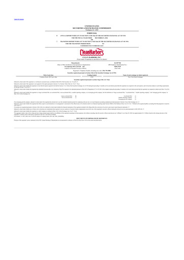 Thumbnail Clean Harbors
 10-K Annual Report 2024