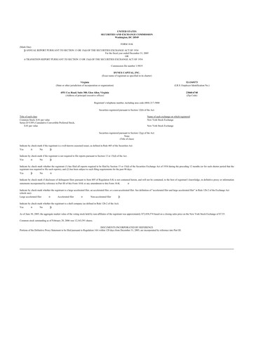 Thumbnail Dynex Capital 10-K Annual Report 