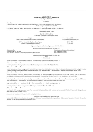 Thumbnail Dynex Capital 10-K Annual Report 