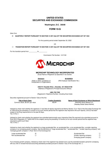 Vorschaubild Microchip Technology 10-Q Quartalsbericht 2023 