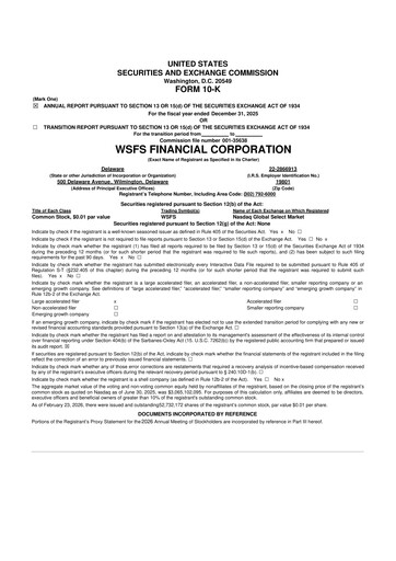 Miniature WSFS Financial 10-K Rapport annuel 2025