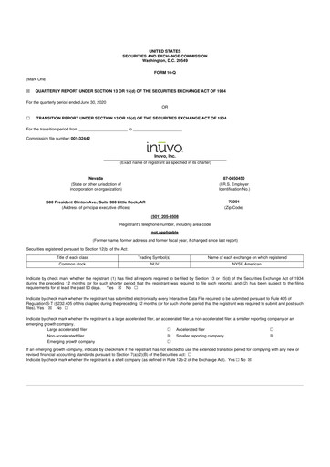 Miniature Inuvo 10-Q Rapport trimestriel 2020 