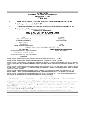 Thumbnail E. W. Scripps Company
 10-K Annual Report 2017