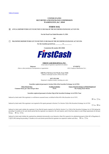 Thumbnail FirstCash 10-K Annual Report 2024