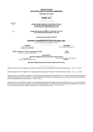Thumbnail FRP Holdings
 10-K Annual Report 2013
