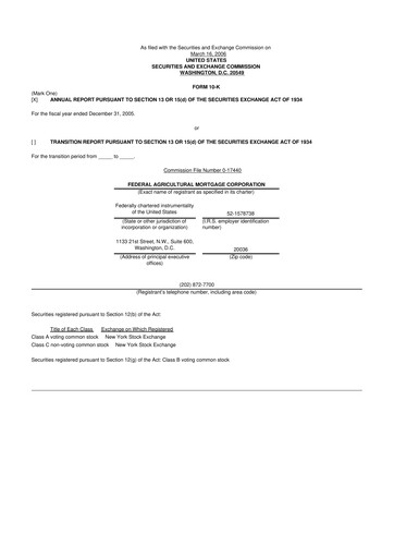 Thumbnail Federal Agricultural Mortgage Corporation 10-K Annual Report 