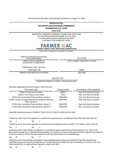 Thumbnail Federal Agricultural Mortgage Corporation 10-Q Quarterly Report FY2020 