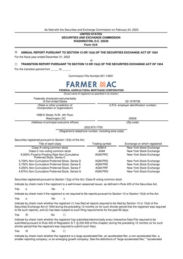 Thumbnail Federal Agricultural Mortgage Corporation 10-K Annual Report 2022