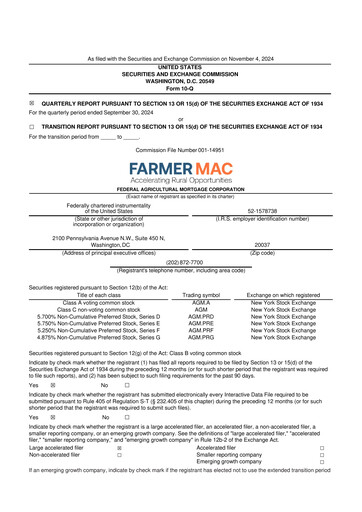 Thumbnail Federal Agricultural Mortgage Corporation 10-Q Quarterly Report FY2024 