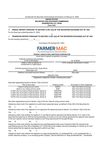 Thumbnail Federal Agricultural Mortgage Corporation 10-K Annual Report 2024