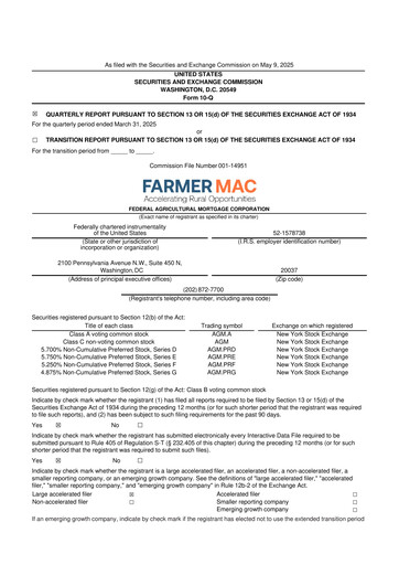 Thumbnail Federal Agricultural Mortgage Corporation 10-Q Quarterly Report FY2025 