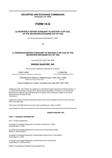 Vorschaubild Dime Community Bancshares 10-Q Quartalsbericht  