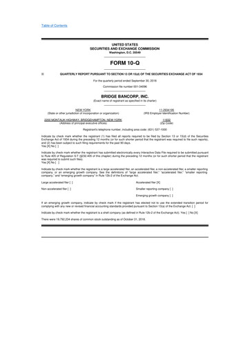 Vorschaubild Dime Community Bancshares 10-Q Quartalsbericht 2018 