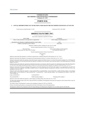 Thumbnail Dime Community Bancshares 10-K Annual Report 2018