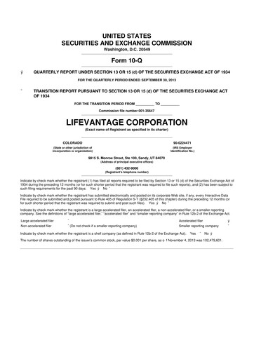 Thumbnail Lifevantage 10-Q Quarterly Report FY 