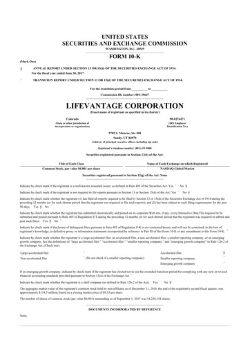 Thumbnail Lifevantage 10-K Annual Report 2017