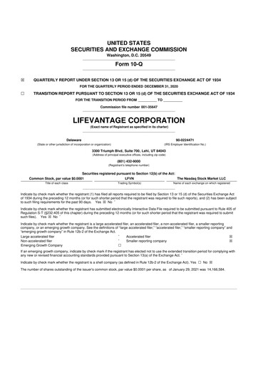 Thumbnail Lifevantage 10-Q Quarterly Report FY 