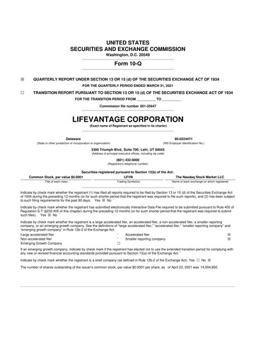 Thumbnail Lifevantage 10-Q Quarterly Report FY 