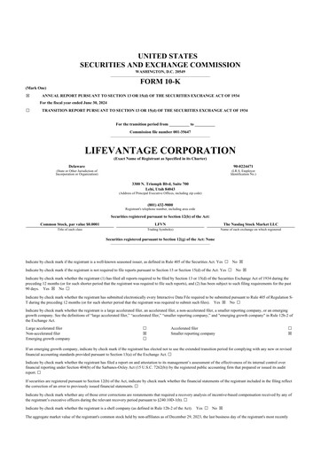 Thumbnail Lifevantage 10-K Annual Report 2024