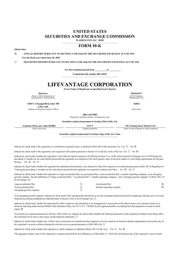 Thumbnail Lifevantage 10-K Annual Report 2025