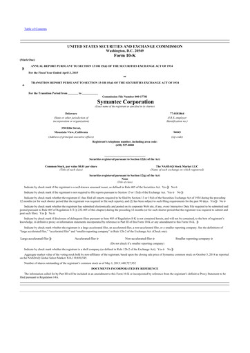 Thumbnail Gen Digital 10-K Annual Report 2015