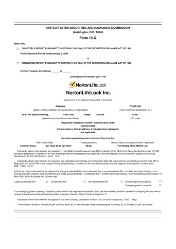 Thumbnail Gen Digital 10-Q Quarterly Report FY2020 