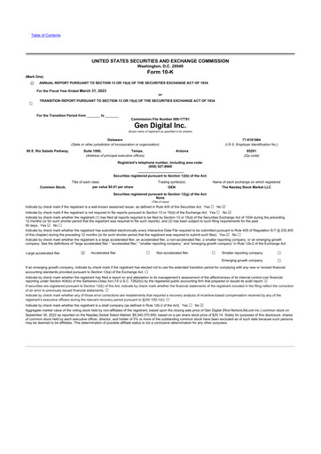Thumbnail Gen Digital 10-K Annual Report 2023