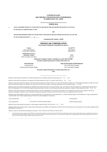 Thumbnail Tredegar 10-K Annual Report 2013