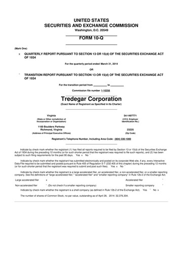 Thumbnail Tredegar 10-Q Quarterly Report FY2014 