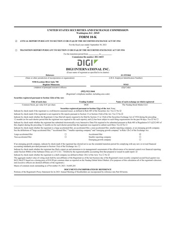 Thumbnail Digi International
 10-K Annual Report 2021