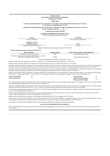 Thumbnail United Community Bank 10-K Annual Report 2023