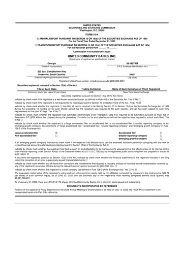 Thumbnail United Community Bank 10-K Annual Report 2025