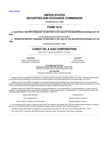 Thumbnail Coterra Energy 10-Q Quarterly Report FY2017 