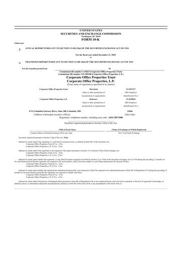 Thumbnail COPT Defense Properties 10-K Annual Report 