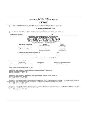 Thumbnail COPT Defense Properties 10-K Annual Report 