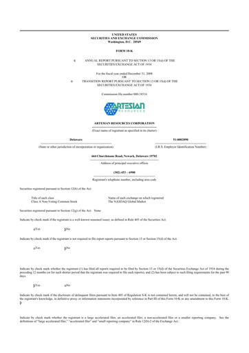 Thumbnail Artesian Resources 10-K Annual Report 