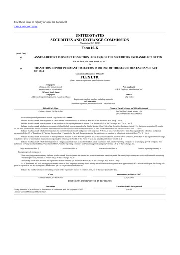 Thumbnail Flex 10-K Annual Report 2017