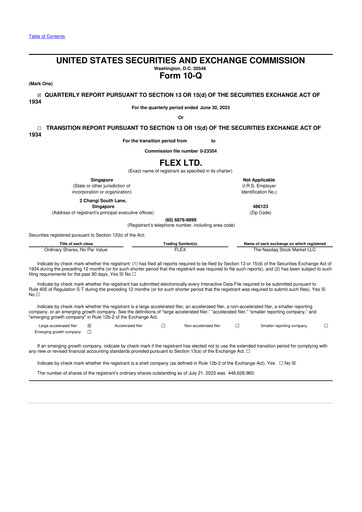 Thumbnail Flex 10-Q Quarterly Report FY2024 