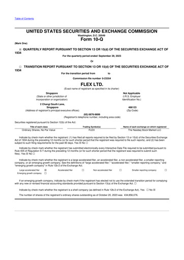 Thumbnail Flex 10-Q Quarterly Report FY2024 