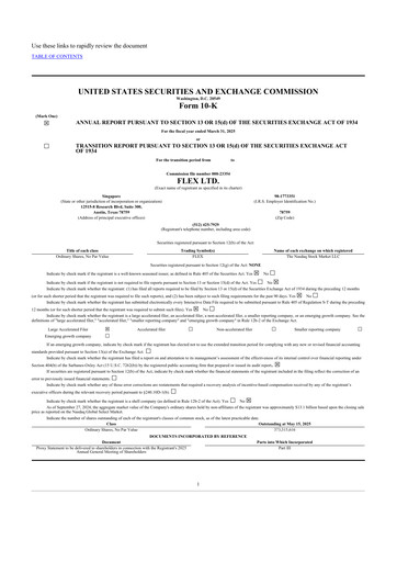 Thumbnail Flex 10-K Annual Report 2025