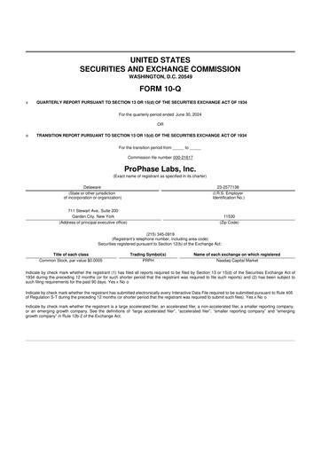 Thumbnail ProPhase Labs 10-Q Quarterly Report FY2024 