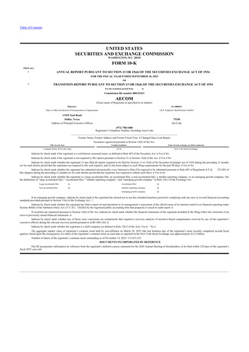 Thumbnail AECOM 10-K Annual Report 2025