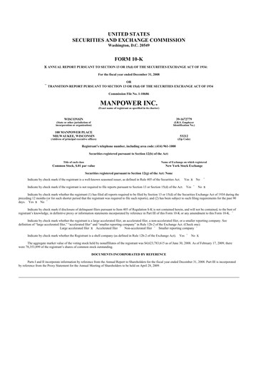 Thumbnail ManpowerGroup 10-K Annual Report 