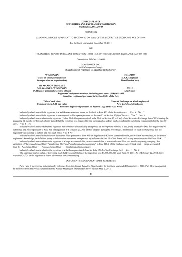 Thumbnail ManpowerGroup 10-K Annual Report 2011