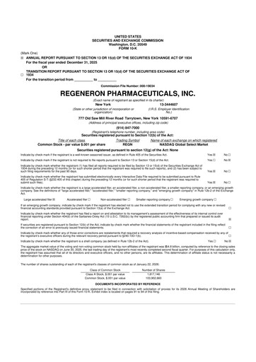 Thumbnail Regeneron Pharmaceuticals 10-K Annual Report 2025