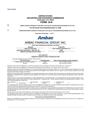 Thumbnail Octave Specialty Group 10-K Annual Report 2022