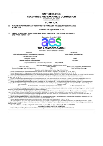 Thumbnail AES 10-K Annual Report 2025